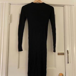 Black sweater dress